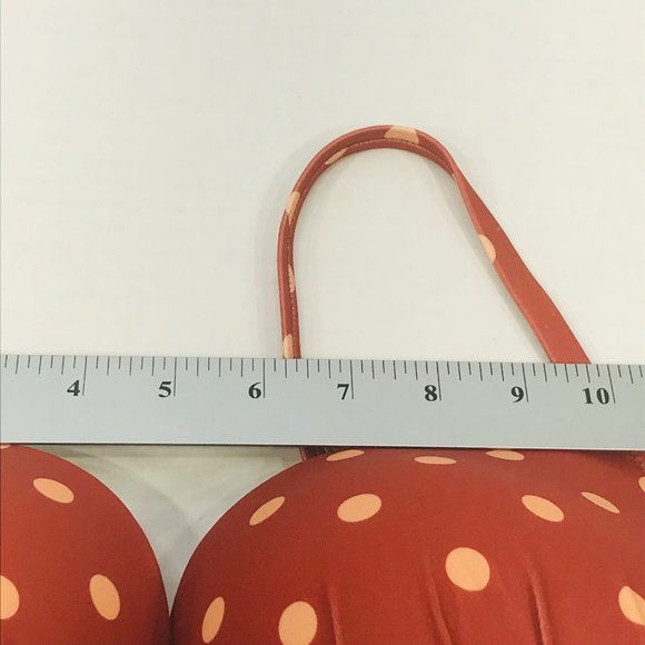 Shade And Shore Women's Size 36D Bikini Swim Top Underwire Brown Polka Dot New - Picture 7 of 13